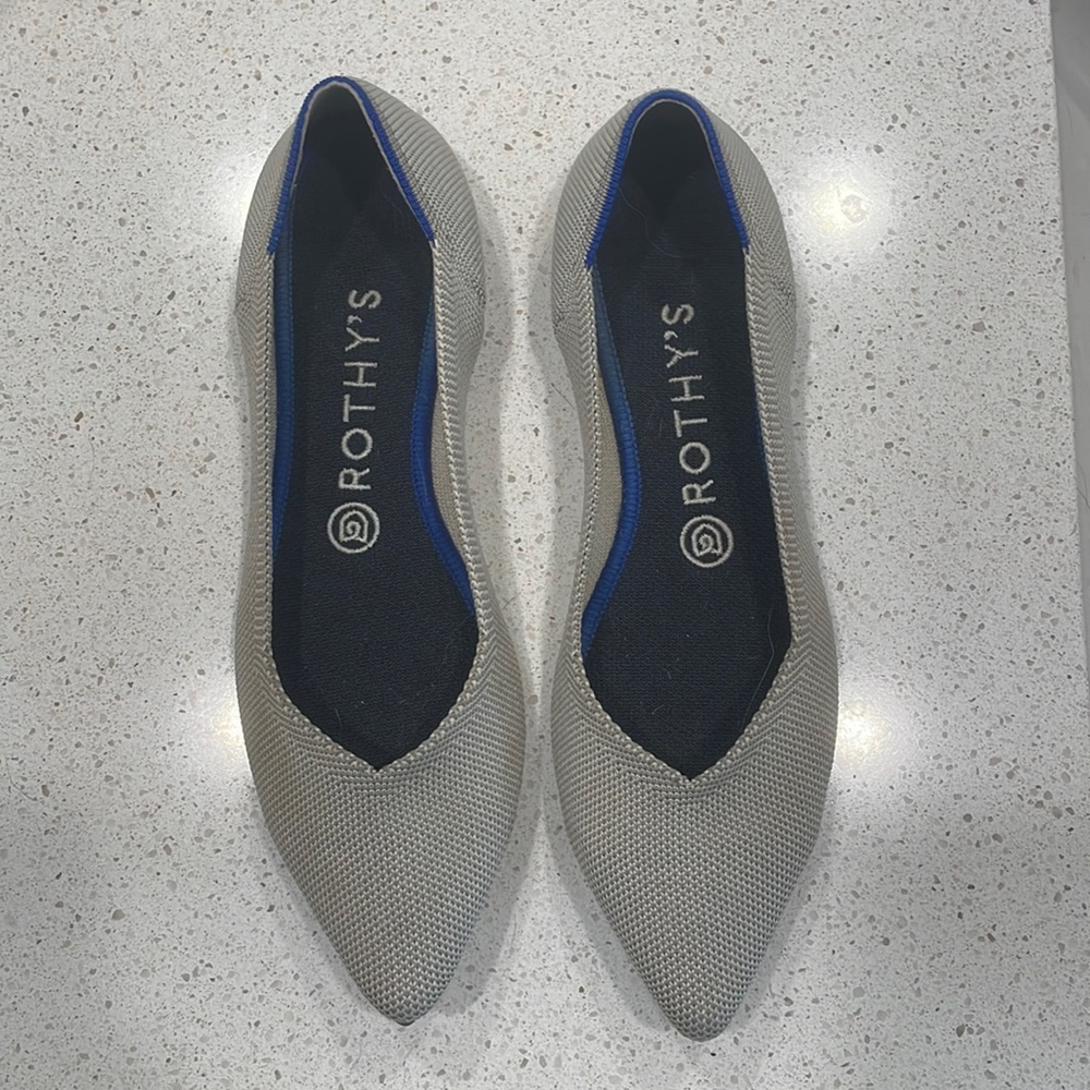 Rothy’s flax Birdseye RETIRED COLOR point flat